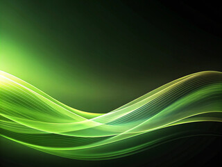 Fototapeta premium abstract green wave background