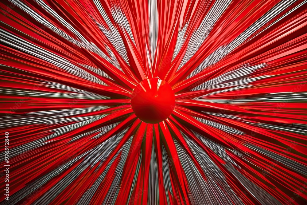 Poster dynamic red explosion with modern texture for an engaging visual experience