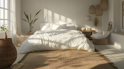 bed in bedroom