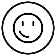 Editable slight smile face vector icon. Part of a big icon set family. Perfect for web and app interfaces, presentations, infographics, etc