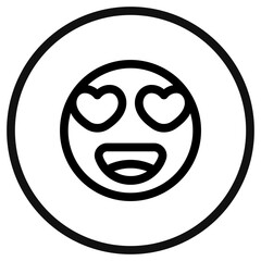 Editable in love, heart eye face vector icon. Part of a big icon set family. Perfect for web and app interfaces, presentations, infographics, etc
