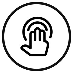 Editable three fingers hold vector icon. Part of a big icon set family. Perfect for web and app interfaces, presentations, infographics, etc