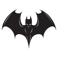 Fototapeta premium Bat in cartoon, doodle style . Image for t-shirt, web, mobile apps and ui. Isolated 2d vector illustration in logo, icon, sketch style, Eps 10, black and white. AI Generative
