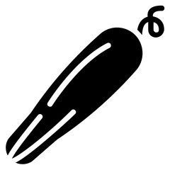 cucumber glyph vector icon
