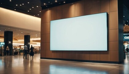 citylight for advertising mockup in a shopping center, ai generated, ai
