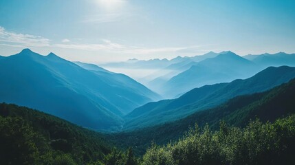 Obraz premium Serene Mountain Landscape