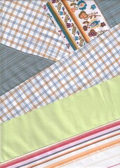 background of multi-colored fabric, free patchwork, free colorful background of different shades,...