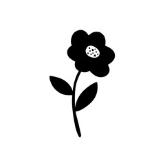 flower plant silhouette