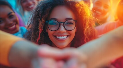 Design a shirt featuring an uplifting message celebrating the dedication of community volunteers, highlighting their impact on local initiatives, close up, focus on gratitude, vibrant, Overlay