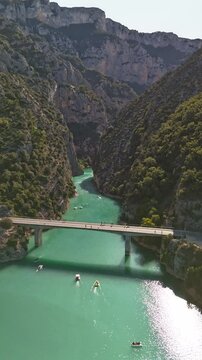 Beautiful Drone Videos of Verdon Gorge: A Paradise of Rivers, Lakes, Mountains, and Nature in the South of France , &eacute;t&eacute; , summer , 