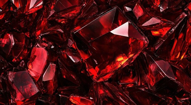 Texture of precious and semiprecious stones. Amethyst red crystals. Gems. Mineral crystals in the natural environment. Red back