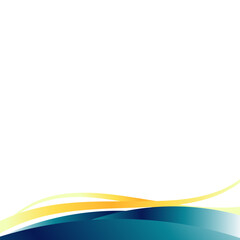 Abstract Wavy Footer Decoration