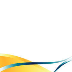 Abstract Wavy Footer Decoration