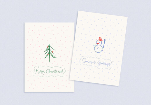 Simple Holiday Greeting Card Layouts