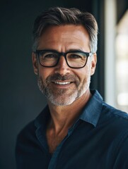 Fototapeta premium Professional Portrait of a Man with Facial Hair