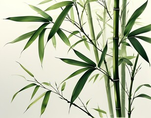 Fototapeta premium bamboo leaves