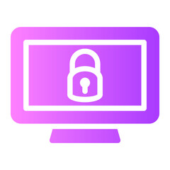 computer security Gradient icon