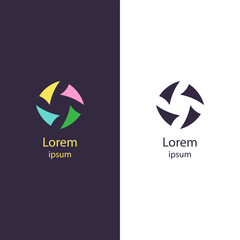 Abstract, floral-inspired logo with swirling petals and dynamic movement. Ideal for businesses in beauty, nature, wellness, spa services, design, and creative branding.