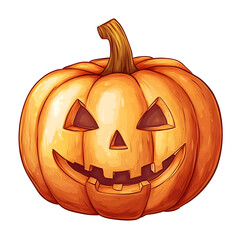 Cute Cartoon Jack O  Lantern Pumpkin for Halloween