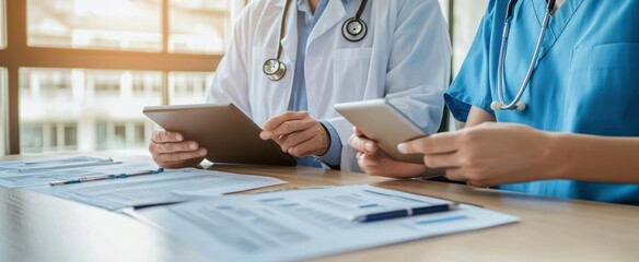 The Healthcare Professionals Using Tablets