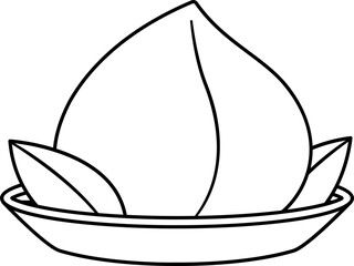 Chinese Shoutao outline vector.
Pink Chinese peach birthday bun food named Longevity peach shoutao outline.
peach-shaped birthday bun known as the Longevity Peach outline.
