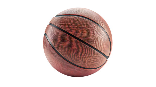 Basketball ball isolated from background