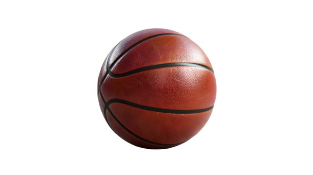 Basketball ball isolated from background