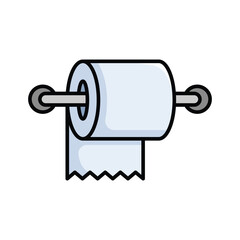 toilet tissue icon vector design template simple and clean