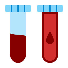 Blood Sample Vector Flat Icon Design