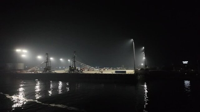 Industrial complex at night, Dhaka Division, Keraniganj, Bangladesh
