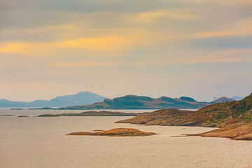 Norway lysefjord panorama and mountain landscape