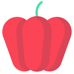 pepper flat vector icon