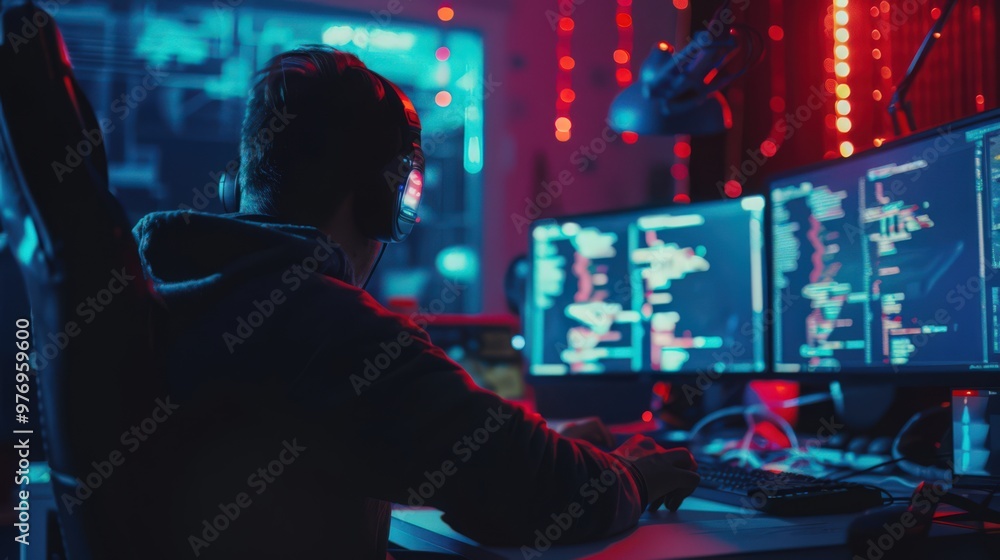 Poster an image of a developer using a debugger tool to step through code and analyze execution flow, with 