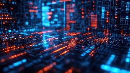 Fototapeta premium Abstract Digital Circuitry Background