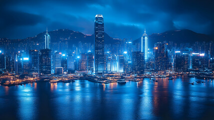 night view of the city