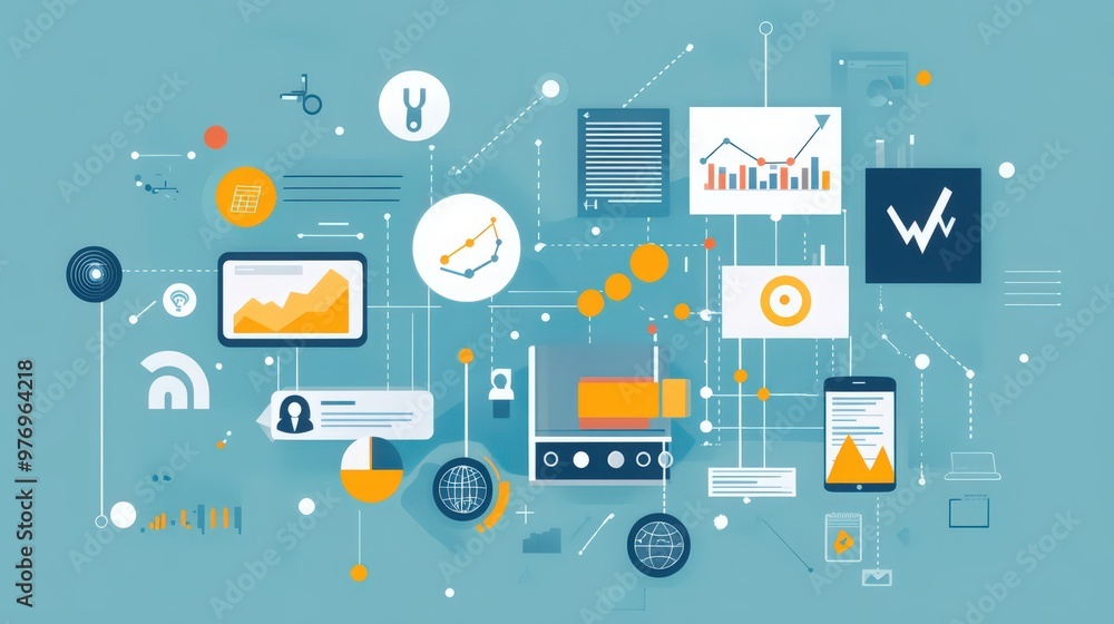 Poster big data analytics and internet networks drive the future of digital marketing and customer engageme