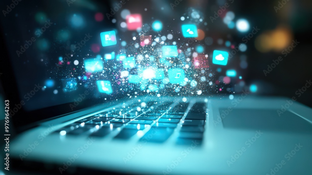 Poster big data analytics and internet networks drive the future of digital marketing and customer engageme