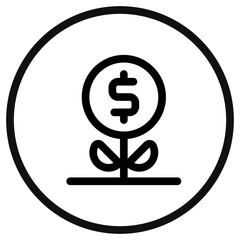 Editable interest vector icon. Part of a big icon set family.  Finance, business, investment, accounting. Perfect for web and app interfaces, presentations, infographics, etc