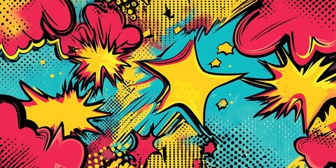 Naklejka premium Graffiti seamless pattern colorful background illustration 