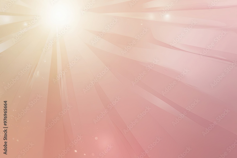 Aufkleber soft cream blush gradient background with glossy light abstract texture design