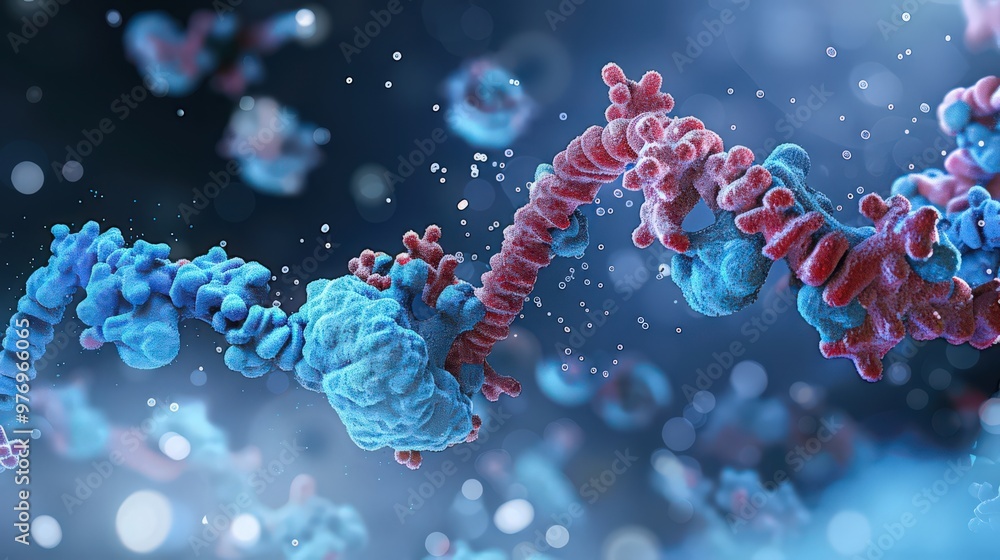 Poster blueprint illustrating the interaction between dna and chromatin remodeling complexes, showing how c