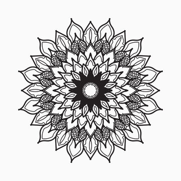 decorative concept abstract mandala illustration.