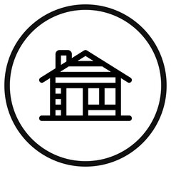 Editable cabin vector icon. Part of a big icon set family. Perfect for web and app interfaces, presentations, infographics, etc