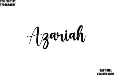 Baby Girl Name Stylish Cursive Text Typography 