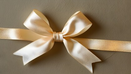 Elegant ribbon bow against a textured paper backdrop