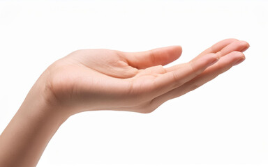 hands isolated on white background