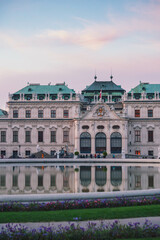 vienna, austria, capital, city, sunset, Wien