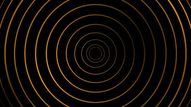 gold circle background ring loop animation