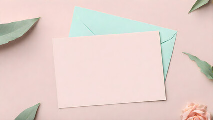 Clear Minimalist Pastel Postcard