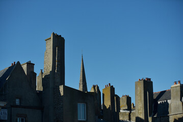 Saint-Malo - toits et cheminées